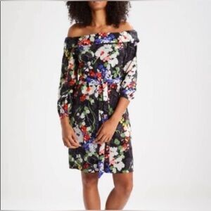 NWOT Banana Republic Floral Off Shoulder Dress, Size S